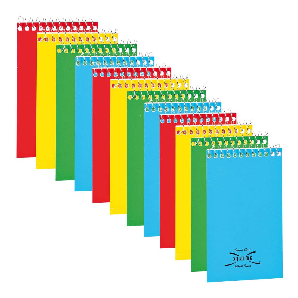 National Memo Book, Narrow Ruling, Top-Bound, Assorted Colors, 3